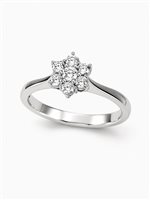 Anello Donna in Oro bianco Diamante Vidali Gioielli ANOR-105-34